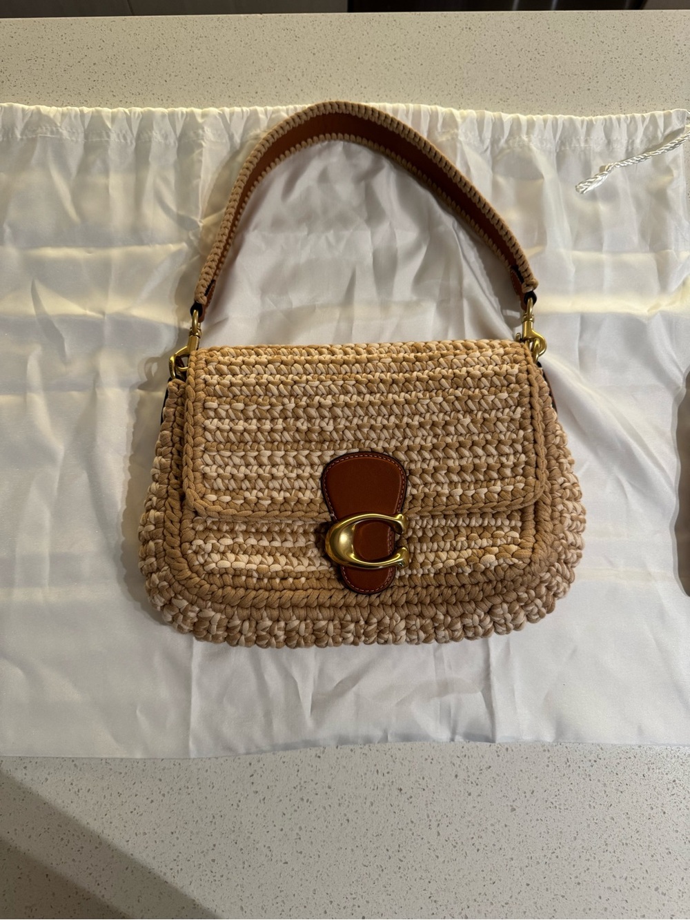 Coach Crochet Soft Tabby in Natural
